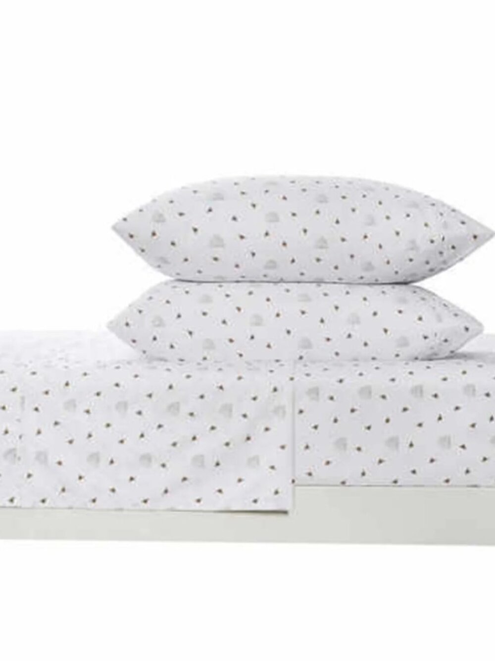 New NWT Charisma Sheet Set, Queen Honey Bee Hive Theme White Microfiber Brushed - Picture 9 of 9